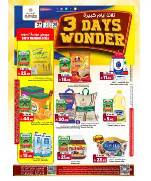 3 Days Wonder In Al Madina Hypermarket Riyadh