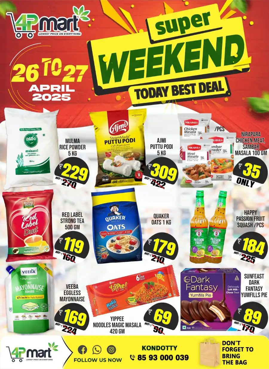 Weekend Deals In 4P Mart undefined