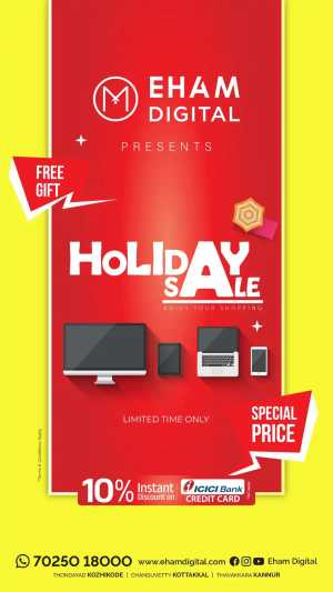 Holiday Sale In Eham Digital Calicut,Malappuram,Kannur