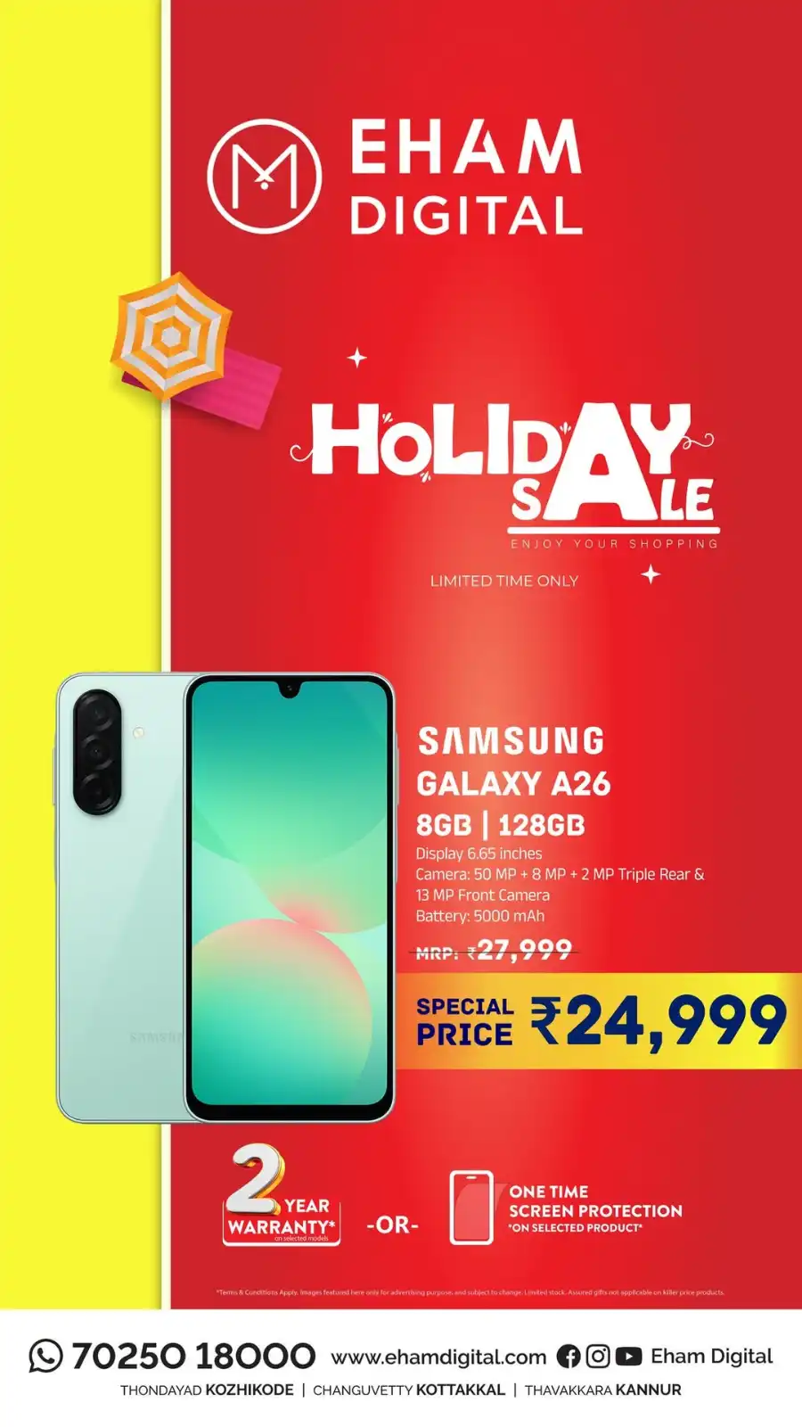 Holiday Sale In Eham Digital Malappuram