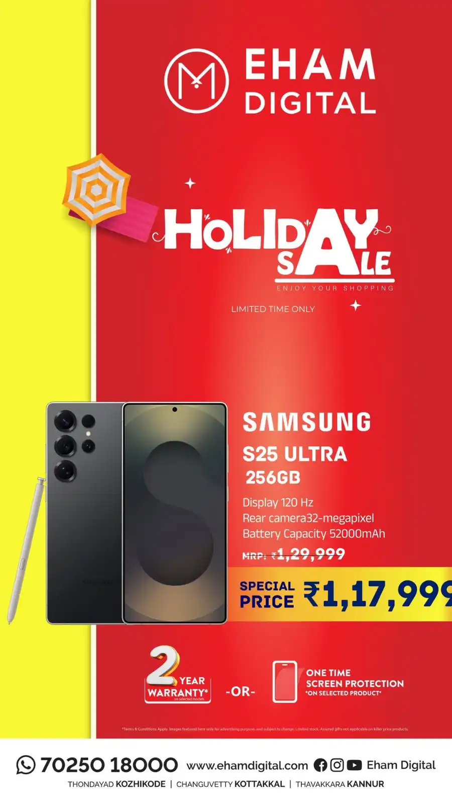 Holiday Sale In Eham Digital Malappuram