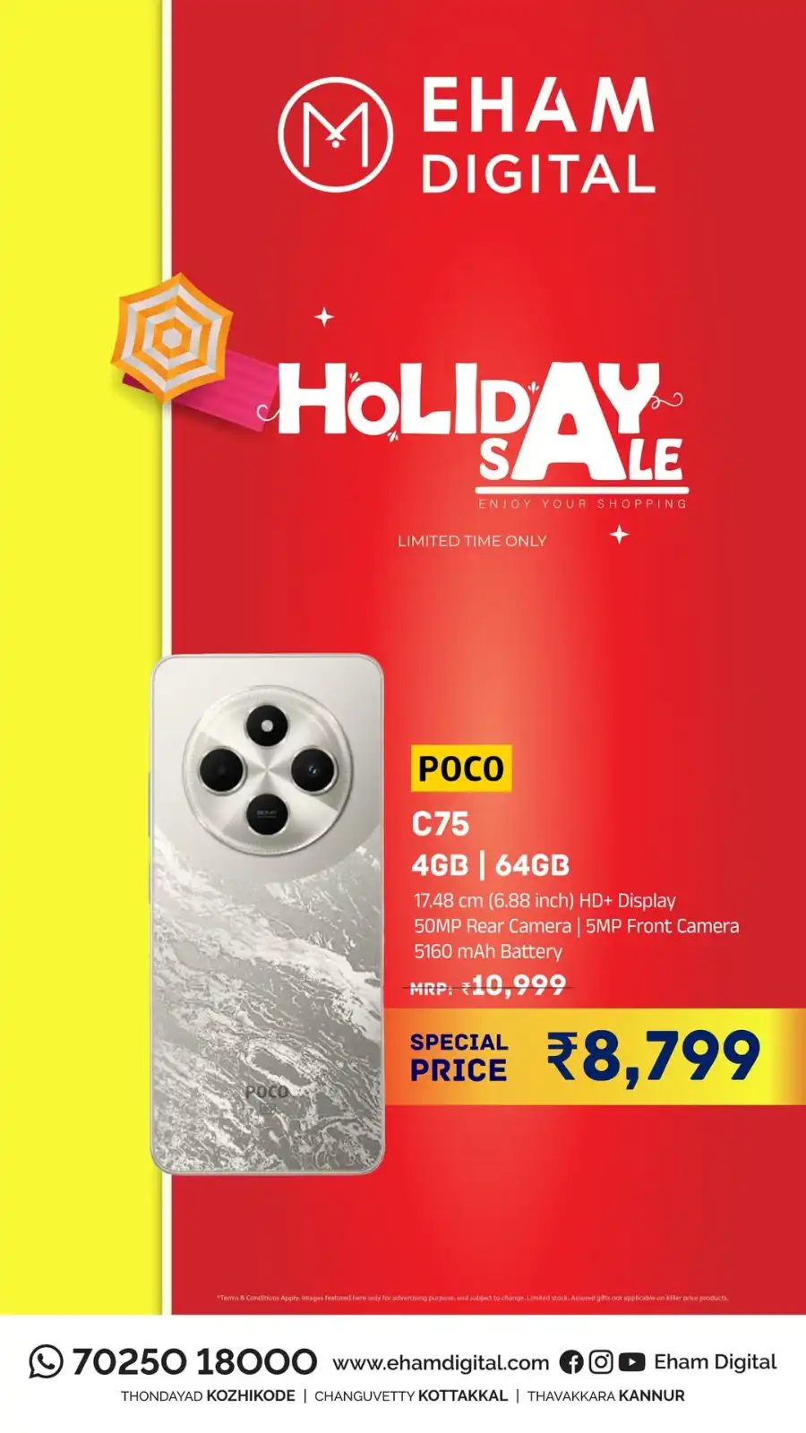 Holiday Sale In Eham Digital Malappuram