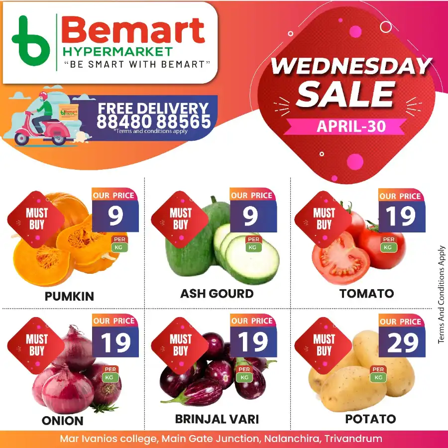 Wednesday Sale In Bemart Hypermarket undefined