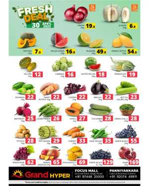 Fresh Deals! In Grand Hypermarket Calicut