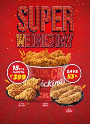 15 Pcs Chicken: Just Rs. 399! In Chicking India Ernakulam,Calicut,Malappuram,Kannur,Trivandrum,Kasaragod,Thrissur,Wayanad,Palakkad,Kollam,Idukki,Alappuzha,Kottayam