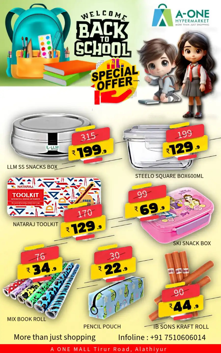 Back to School Offers - Shop Now In A-One Hypermarket undefined