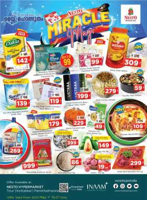 Miracle May Sale: Save Up to 65%! In Nesto Hypermarket Malappuram