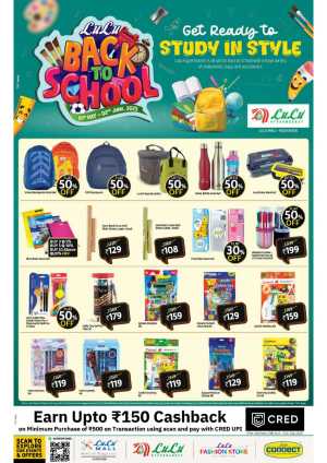 Back to School: Smart Deals for Every Student! In Lulu Hypermarket Calicut