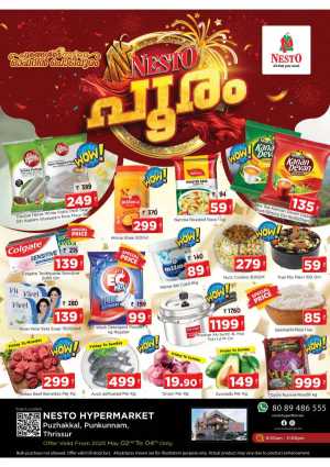 Festive Pooram Offers - Save Up to 60%! In Nesto Hypermarket Thrissur