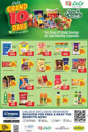 Grand 10 Days Sale: Up to 60% OFF! In Lulu Hypermarket Palakkad