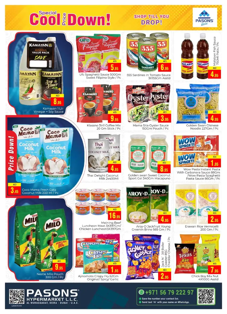 Special Cool Price Down! In Pasons Dubai