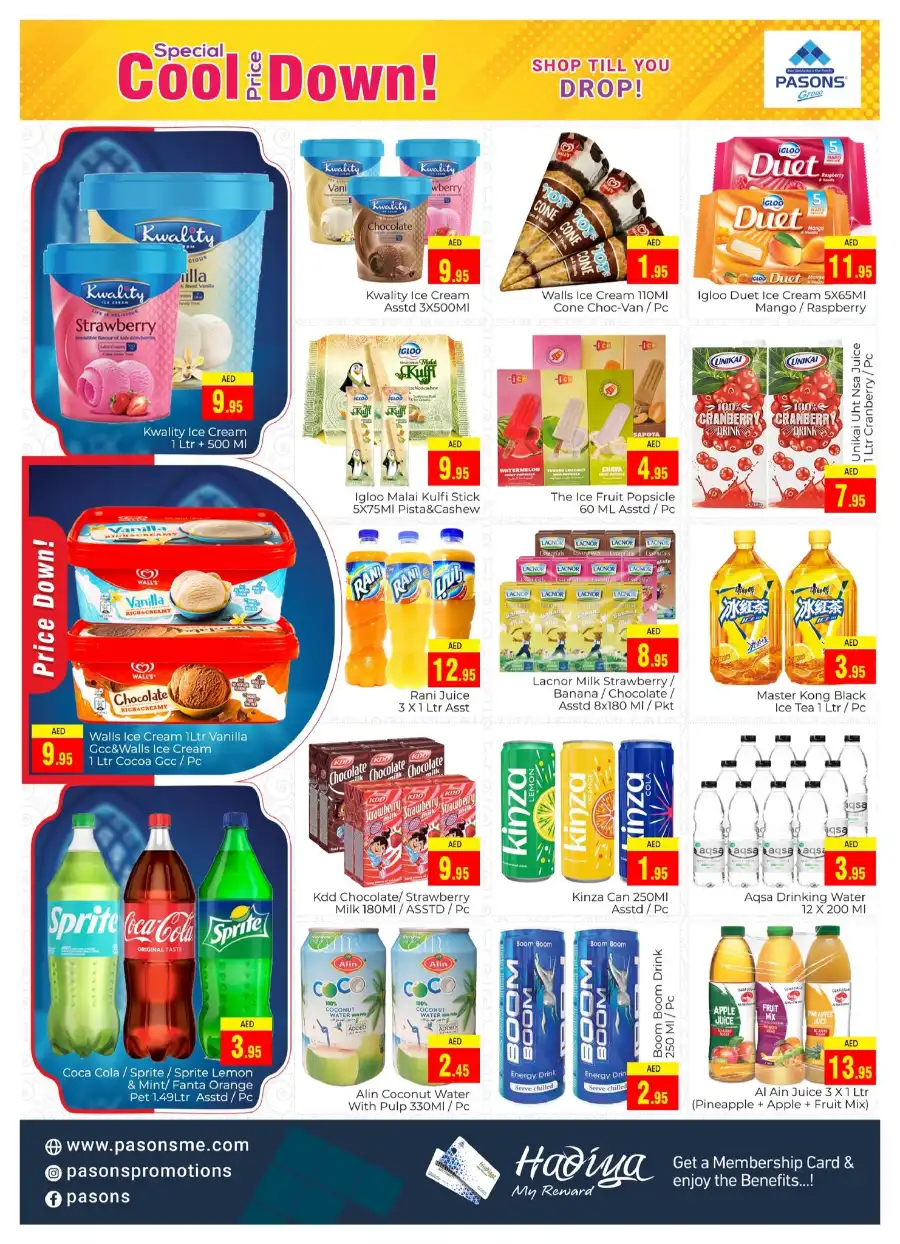 Special Cool Price Down! In Pasons Dubai