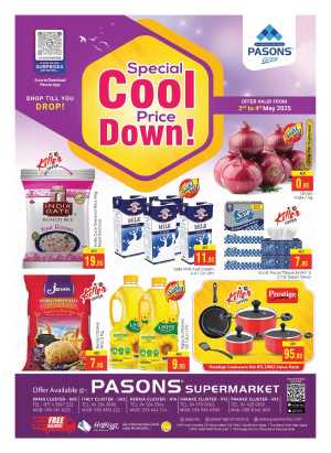 Special Cool Price Down! In Pasons Dubai