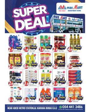 Super Deal In Maxmart Dubai