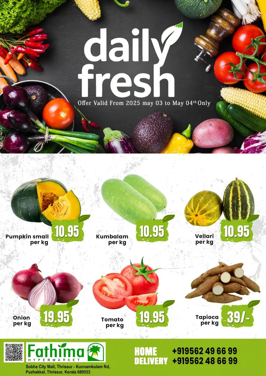 Daily Fresh In Fathima Hypermarket Thrissur