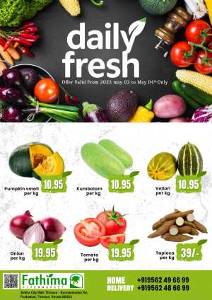 Daily Fresh In Fathima Hypermarket Thrissur