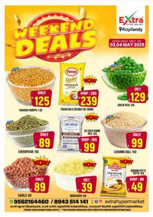 Weekend Deals In Extra hypermarket Calicut
