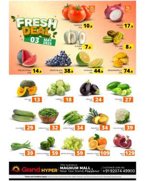 Fresh Market Deals! In Grand Hypermarket Kannur