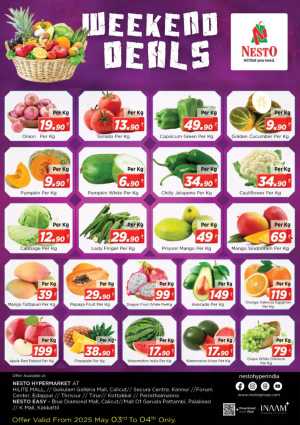 Weekend Deals In Nesto Hypermarket Calicut,Malappuram,Kannur,Thrissur,Wayanad,Palakkad