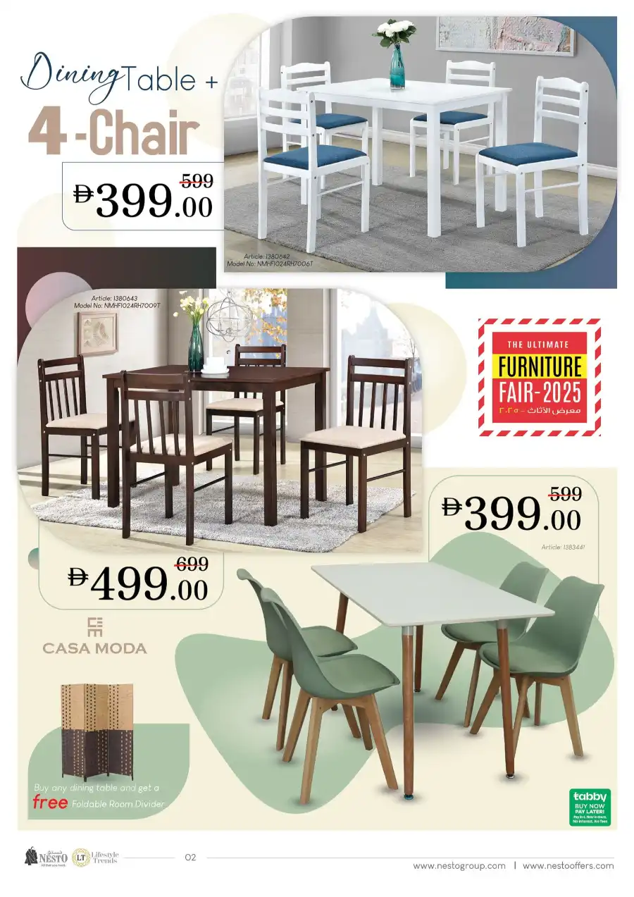 Furniture Fest In Nesto Hypermarket Dubai
