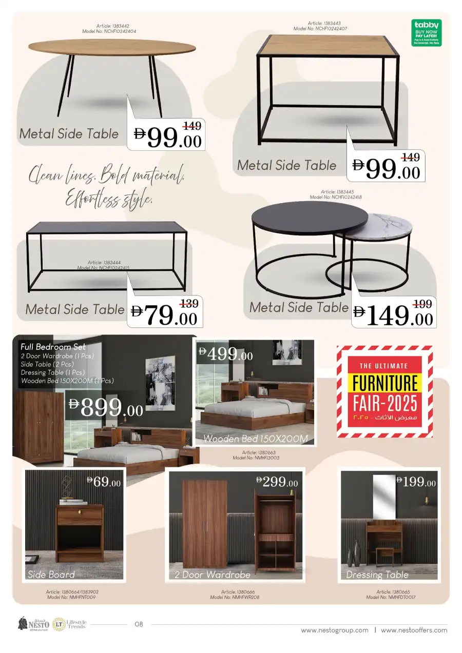 Furniture Fest In Nesto Hypermarket Dubai