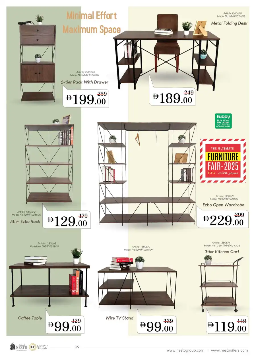Furniture Fest In Nesto Hypermarket Dubai