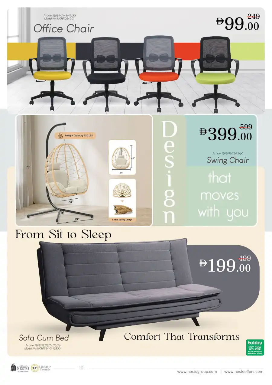 Furniture Fest In Nesto Hypermarket Dubai