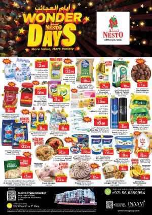 WONDER DAYS In Nesto Hypermarket Dubai