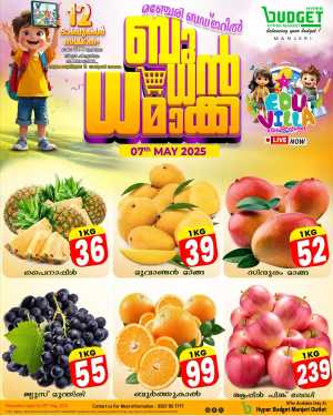 ബുധൻ ധമാക്ക In Budget Hypermarket Malappuram