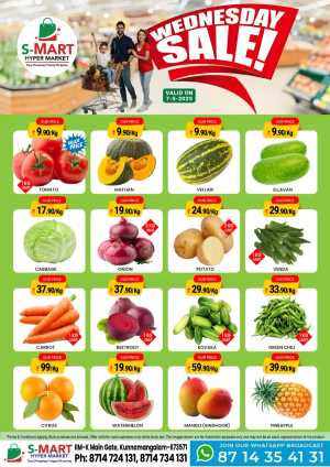 Wednesday Sale In S-Mart Hypermarket Calicut