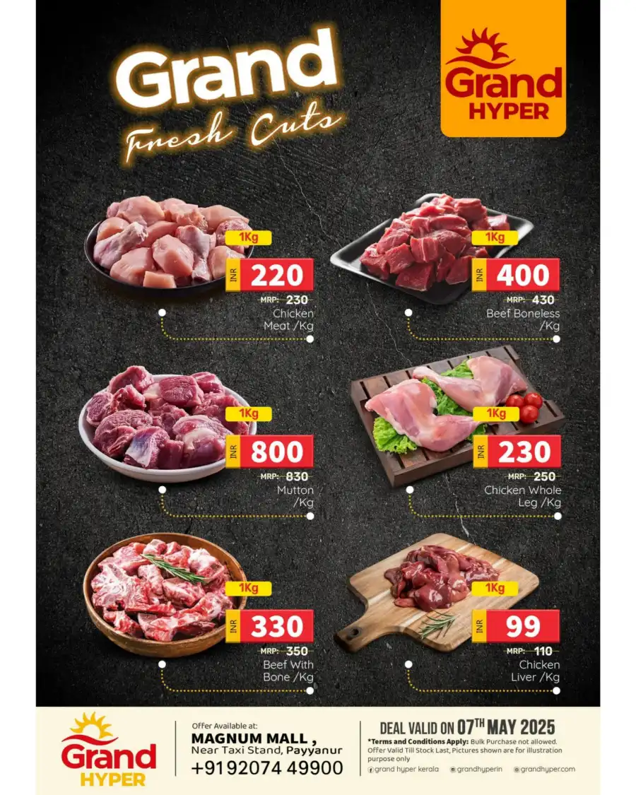 Wednesday Deals In Grand Hypermarket Kannur