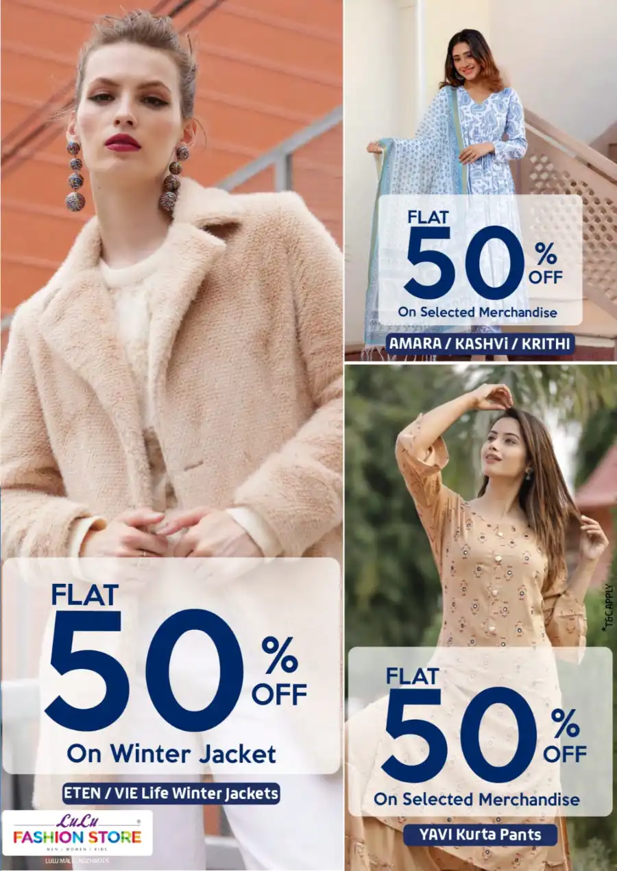 Up to 70% OFF on Fashion for Men, Women & Kids – Shop Now! In Lulu Hypermarket undefined