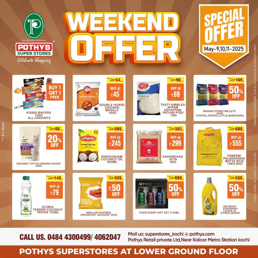 Up to 50% OFF on Daily Groceries & Home Needs! In Pothys Superstores undefined