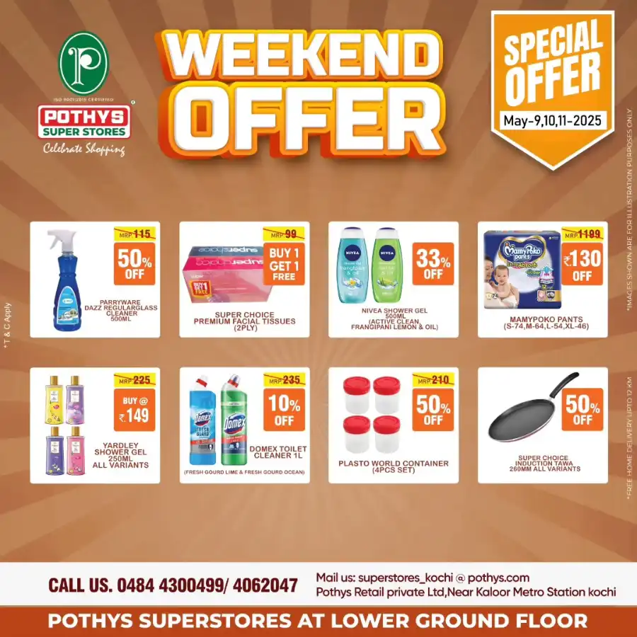 Up to 50% OFF on Daily Groceries & Home Needs! In Pothys Superstores undefined