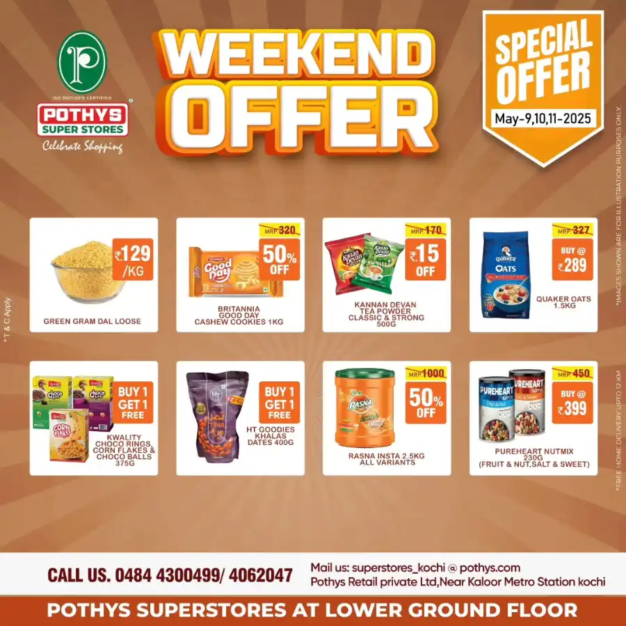 Up to 50% OFF on Daily Groceries & Home Needs! In Pothys Superstores undefined