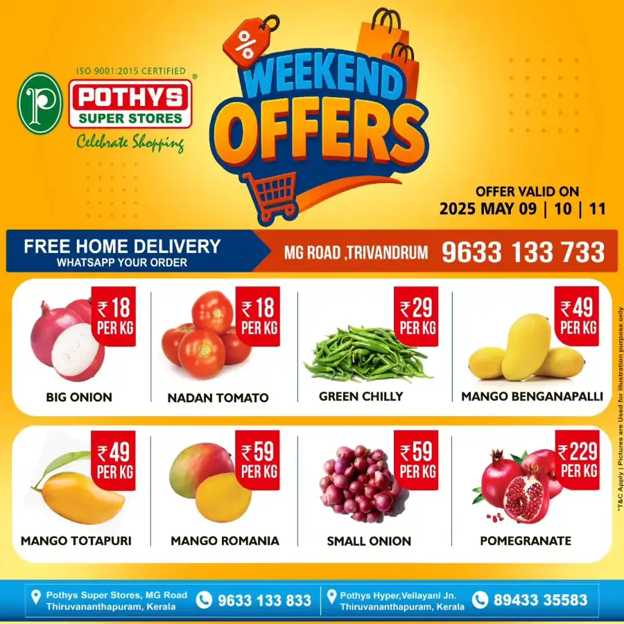 Up to 50% OFF on Daily Groceries & Home Needs! In Pothys Superstores undefined