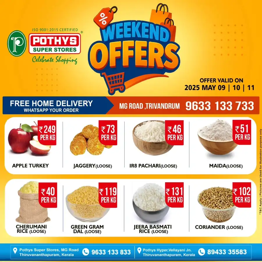 Up to 50% OFF on Daily Groceries & Home Needs! In Pothys Superstores undefined