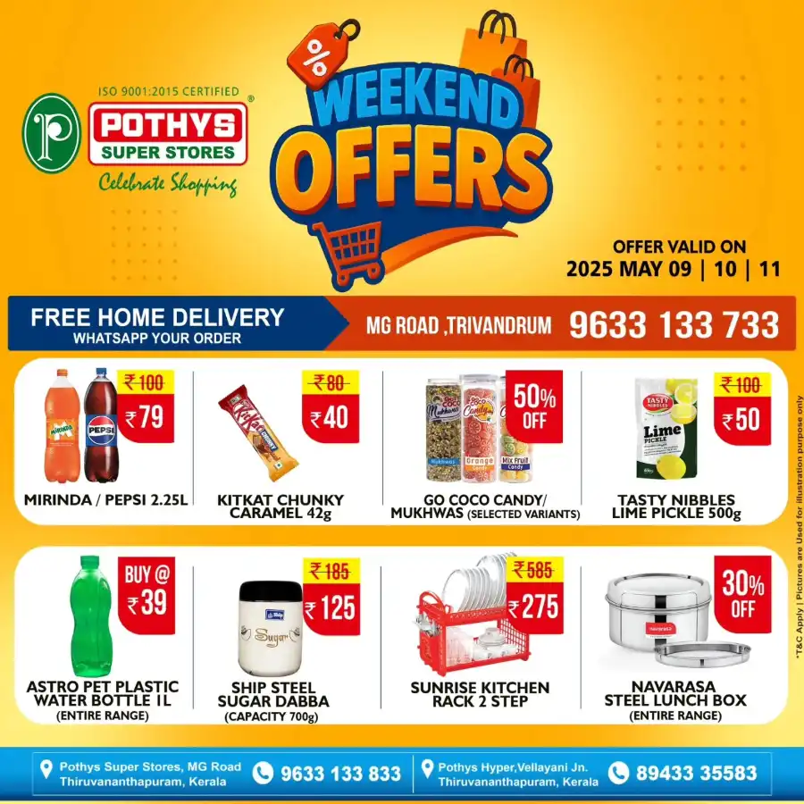 Up to 50% OFF on Daily Groceries & Home Needs! In Pothys Superstores undefined