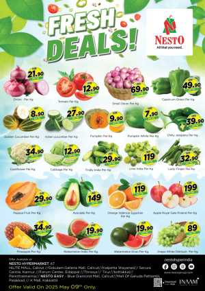 Fresh Deals In Nesto Hypermarket Calicut,Malappuram,Kannur,Thrissur,Wayanad,Palakkad