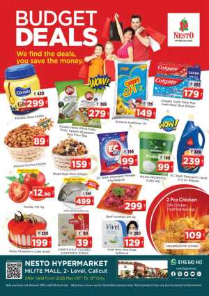 Budget Deals – Up to 60% OFF! In Nesto Hypermarket Calicut