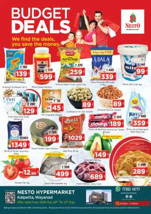 Budget Deals – Up to 60% OFF! In Nesto Hypermarket Wayanad