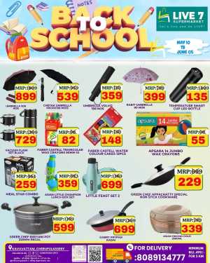 Back to School Offers - Shop Now In Live7 Supermarket Palakkad
