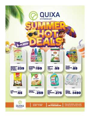 Summer Hot Deals In QUIXA Hypermart Kollam