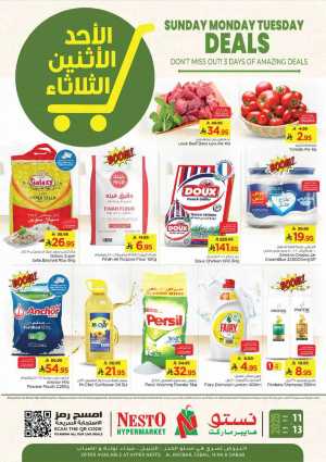 Sunday Monday Tuesday Deals In Nesto Hypermarket Dammam,Jubail,Al Khobar