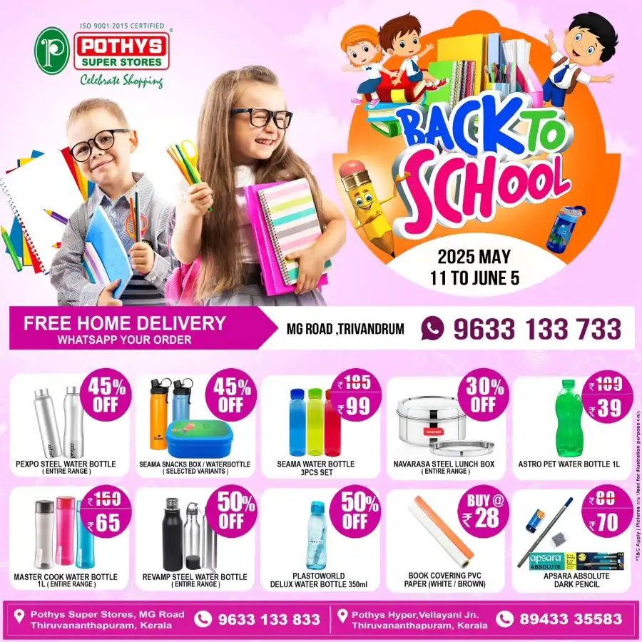 Back to School Offers - Shop Now In Pothys Superstores undefined