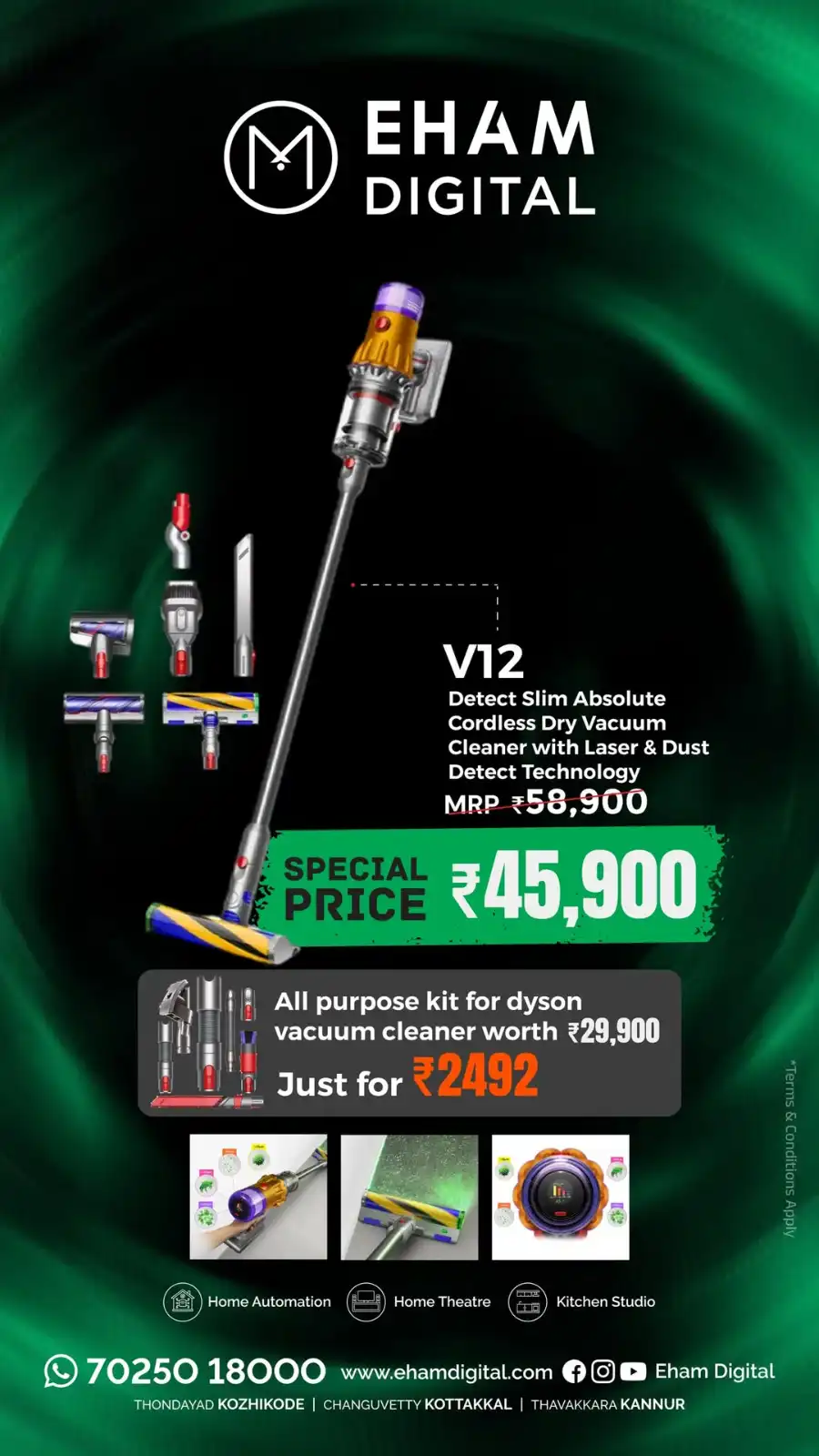 Dyson Vaccum Cleaner Deals In Eham Digital Calicut