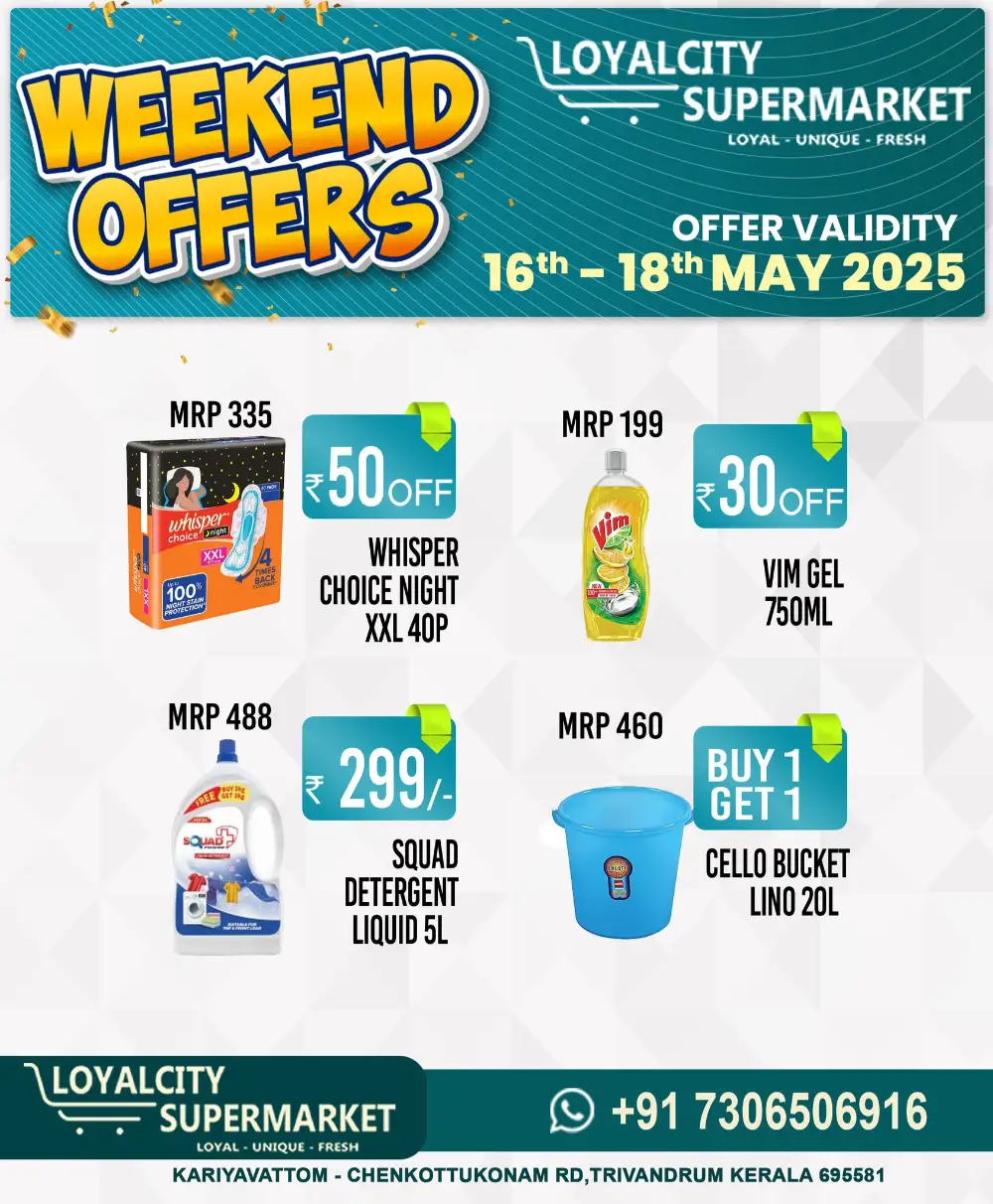 Weekend Offers In Loyalcity Supermarket Trivandrum