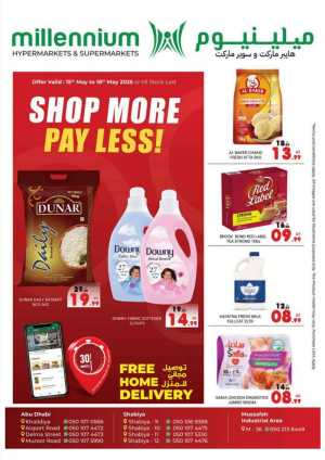 Shop More, Pay Less! In Millennium Hypermarket Abu Dhabi