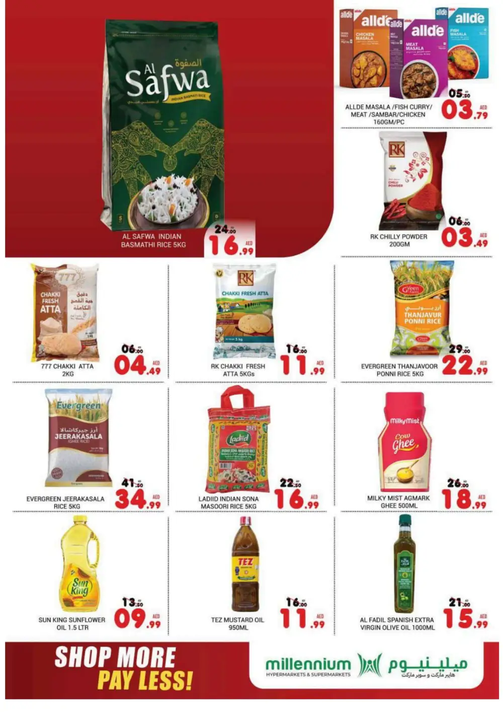 Shop More, Pay Less! In Millennium Hypermarket Abu Dhabi