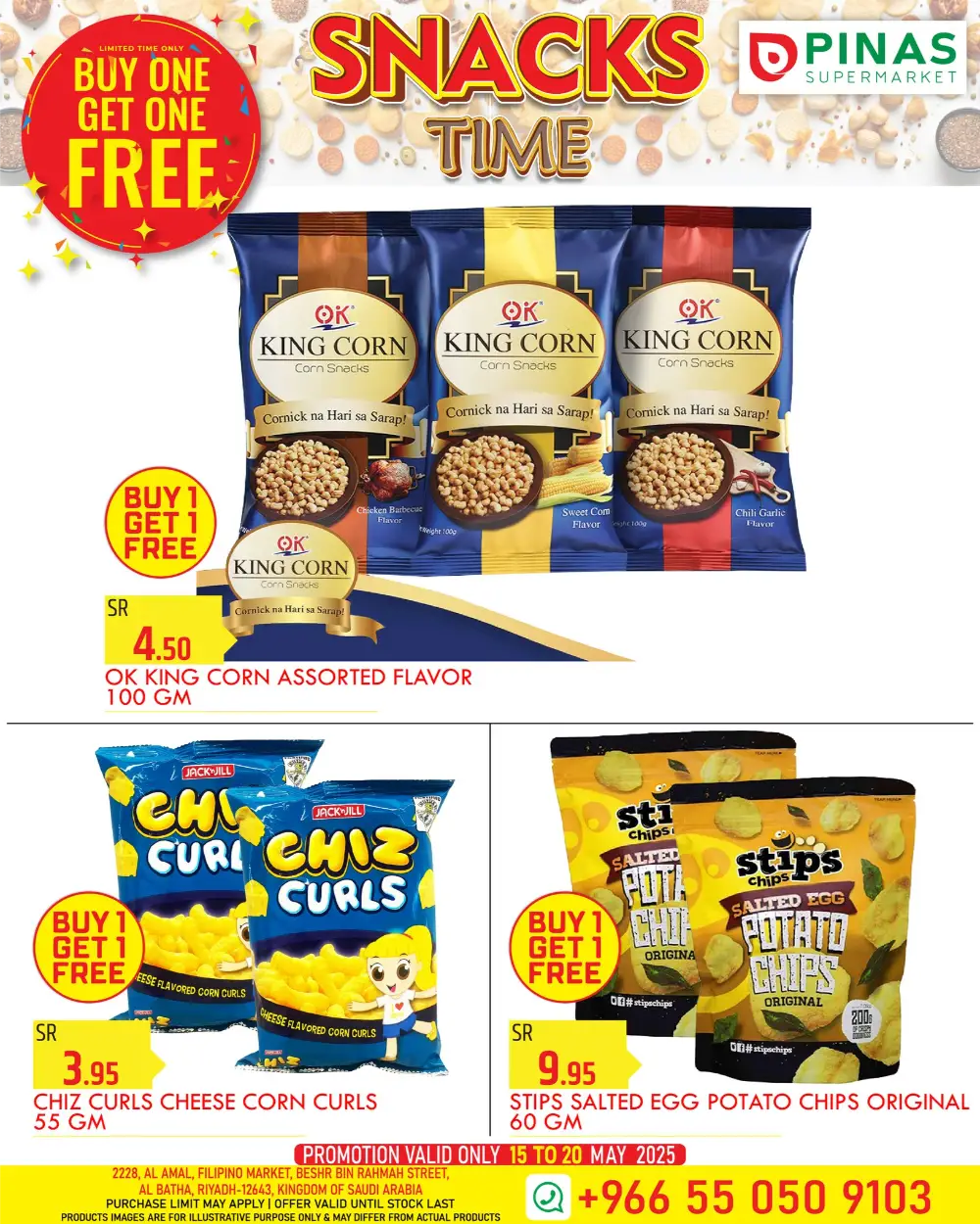 Snacks Time -Buy 1 Get 1 FREE In Pinas Supermarket undefined